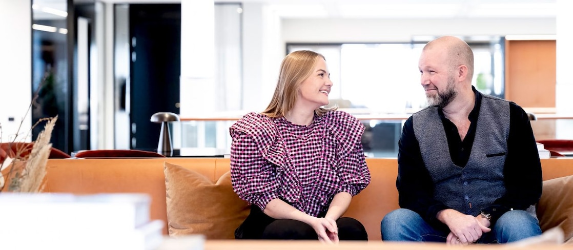 Shell-ansatte i lunsjpausen