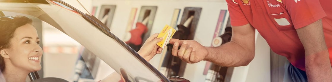 paying at shell station