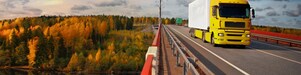 truck on the road