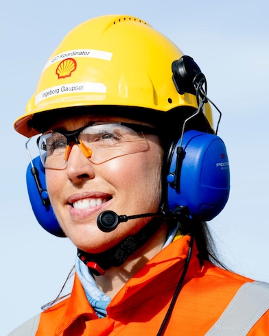 Portrett av Ingeborg Gaupset som er senior tekniker på Nyhamna gassanlegg.