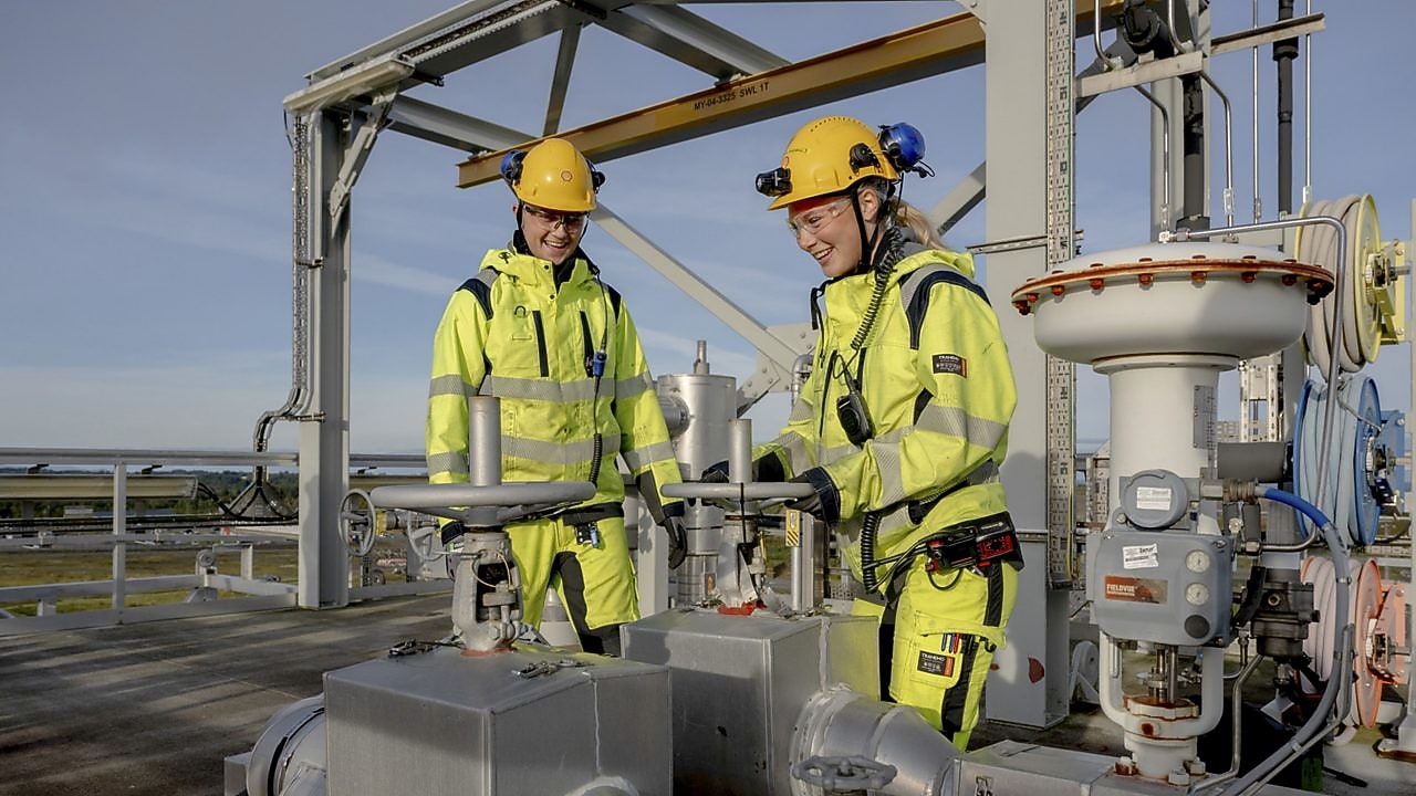 lærlinger på nyhamna-anlegg