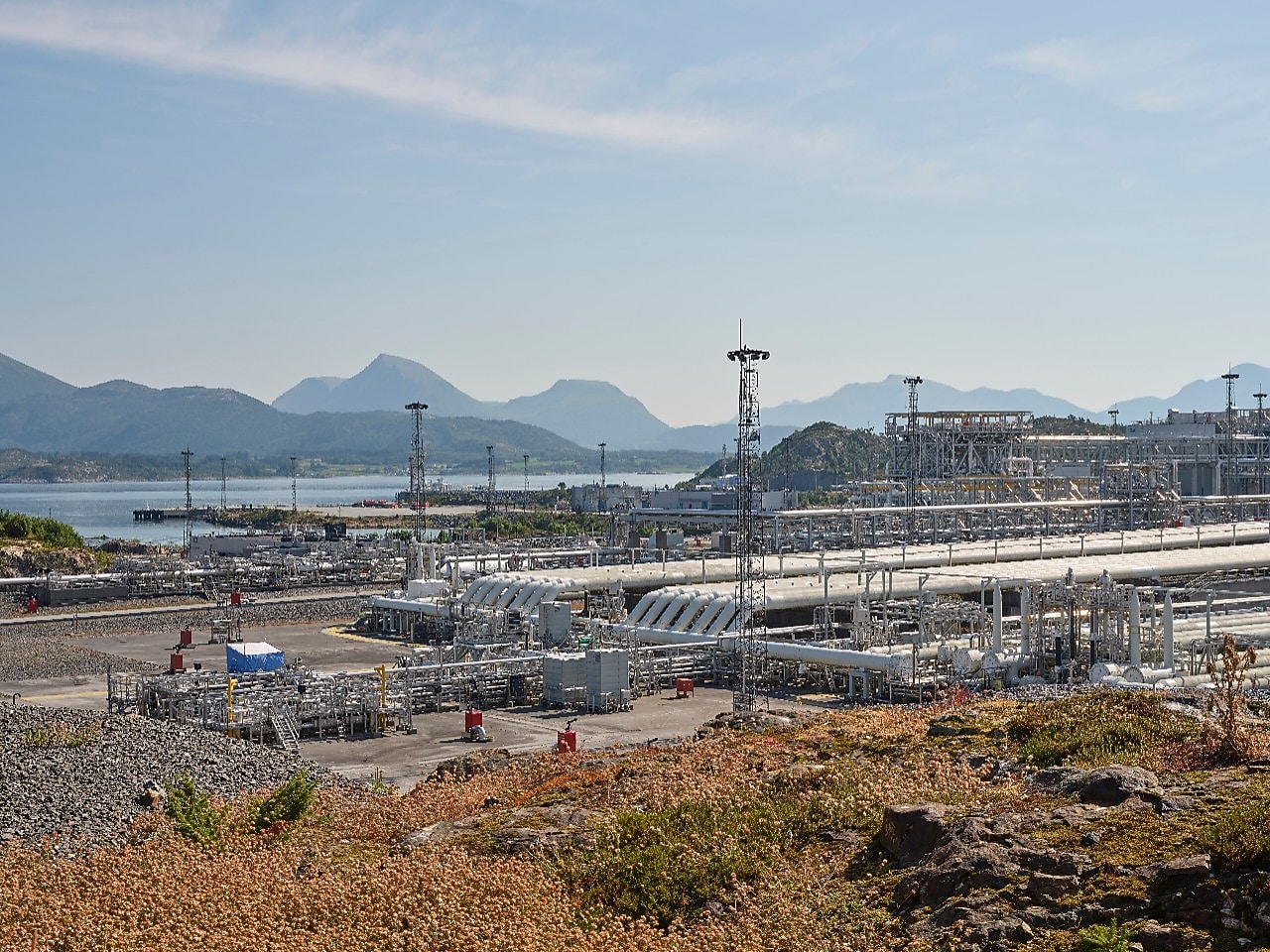 Oversiktsbilder av Nyhamna-anlegget