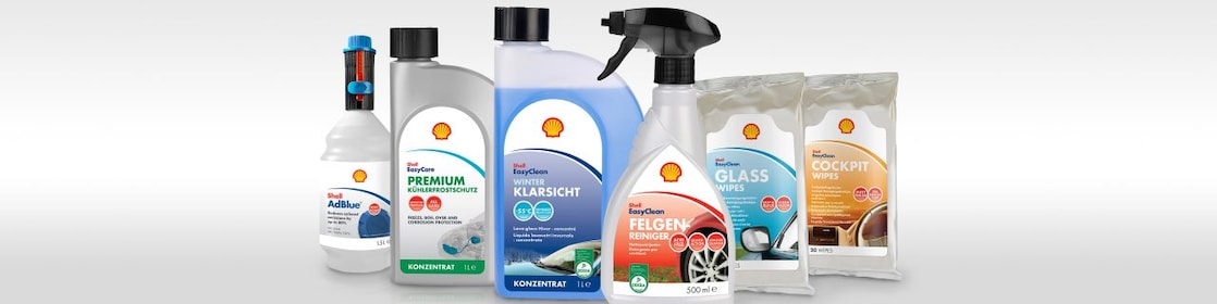 The Shell car care range - fast and reliable
