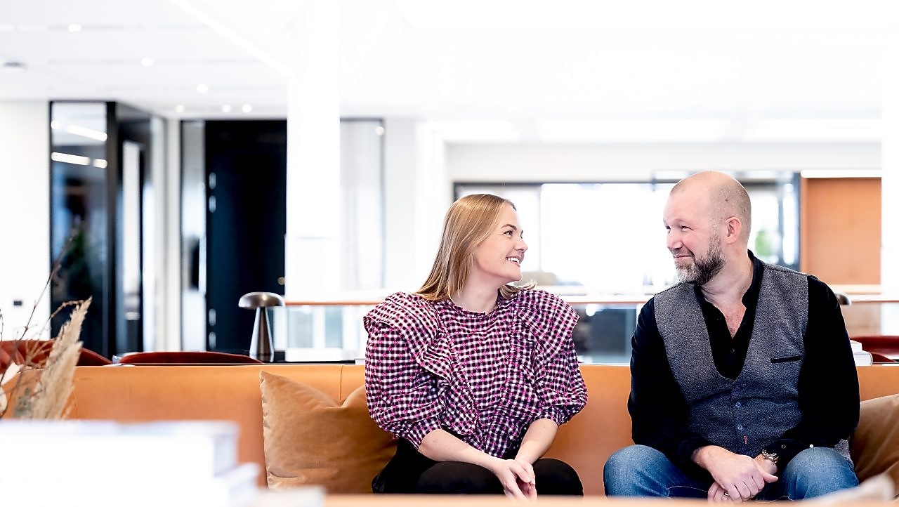 Shell-ansatte i lunsjpausen